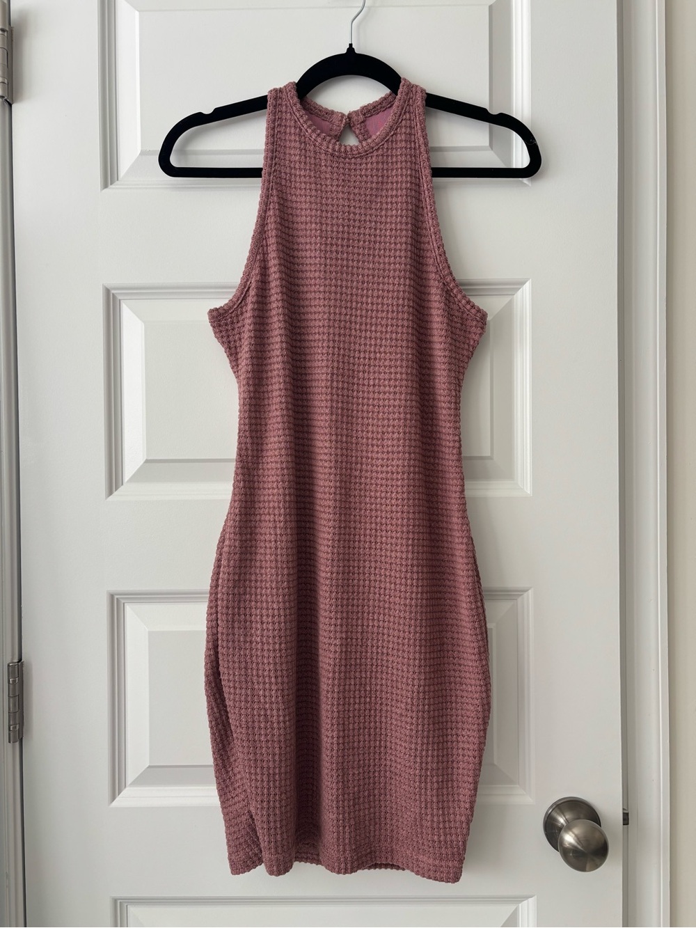 SHEIN Sleeveless Knit Bodycon Dress in Dusty Rose L